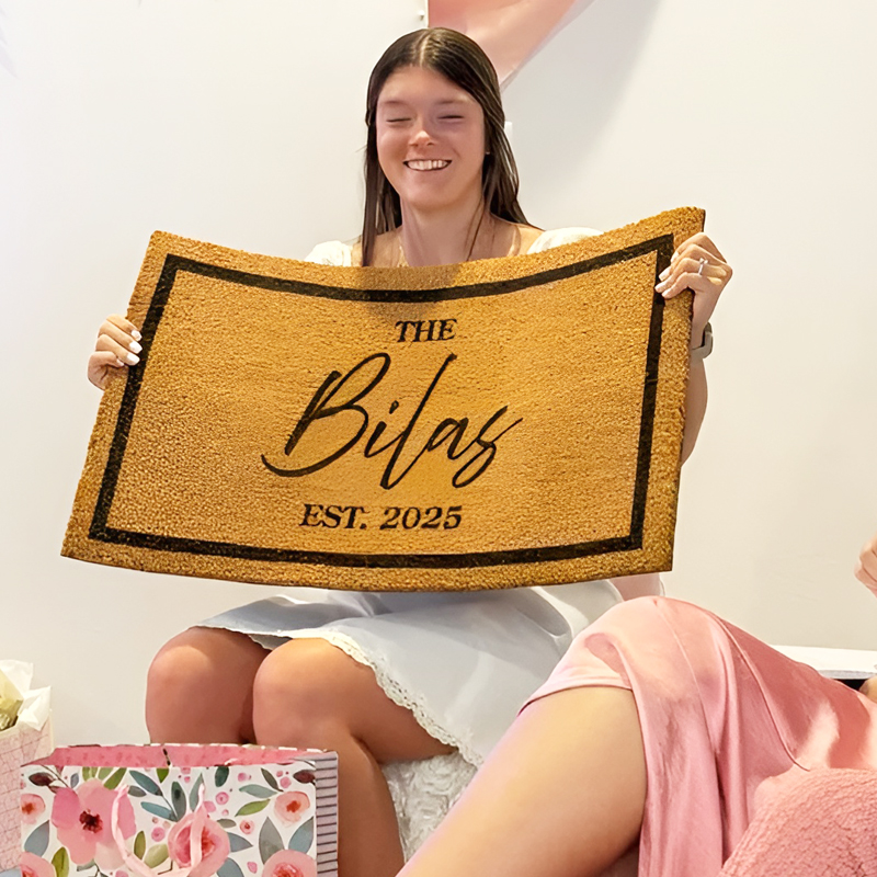 Personalized Entrance Door Mat - Wedding Tap recension och pris
