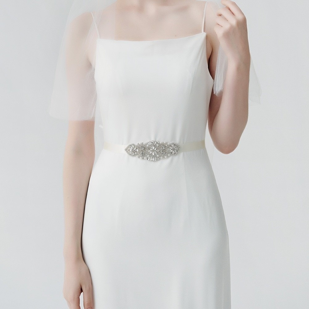 Fashion Ribbon Bridal Belt Sil - Bridal Sash Ribbon recension och pris
